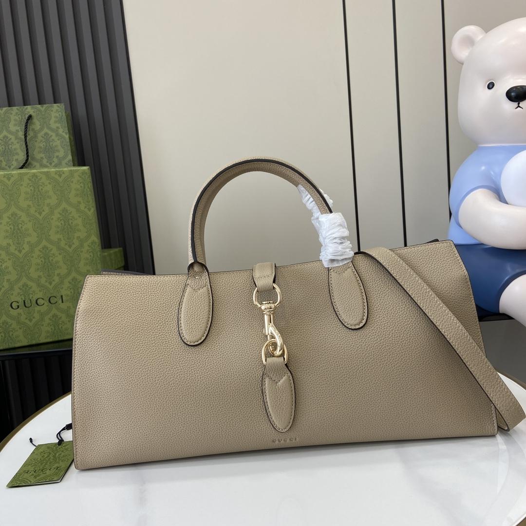 Gucci Medium Tote Bag With Hook Closure - DopestKickz