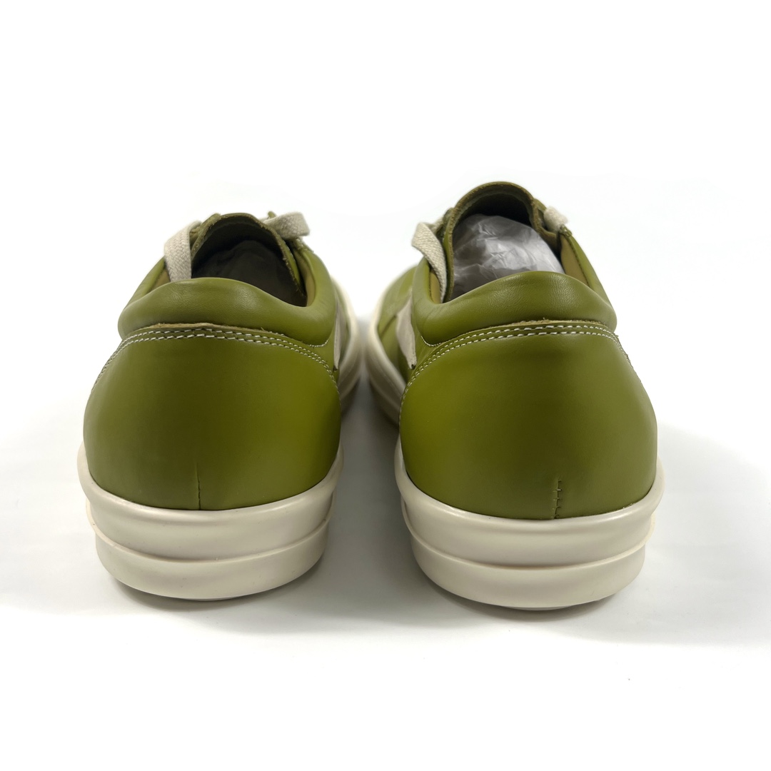 Rick Owens Lido Vintage Leather Sneakers - DopestKickz