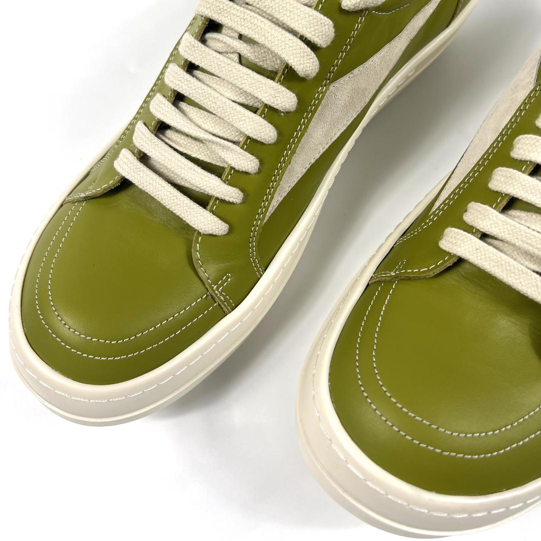 Rick Owens Lido Vintage Leather Sneakers - DopestKickz