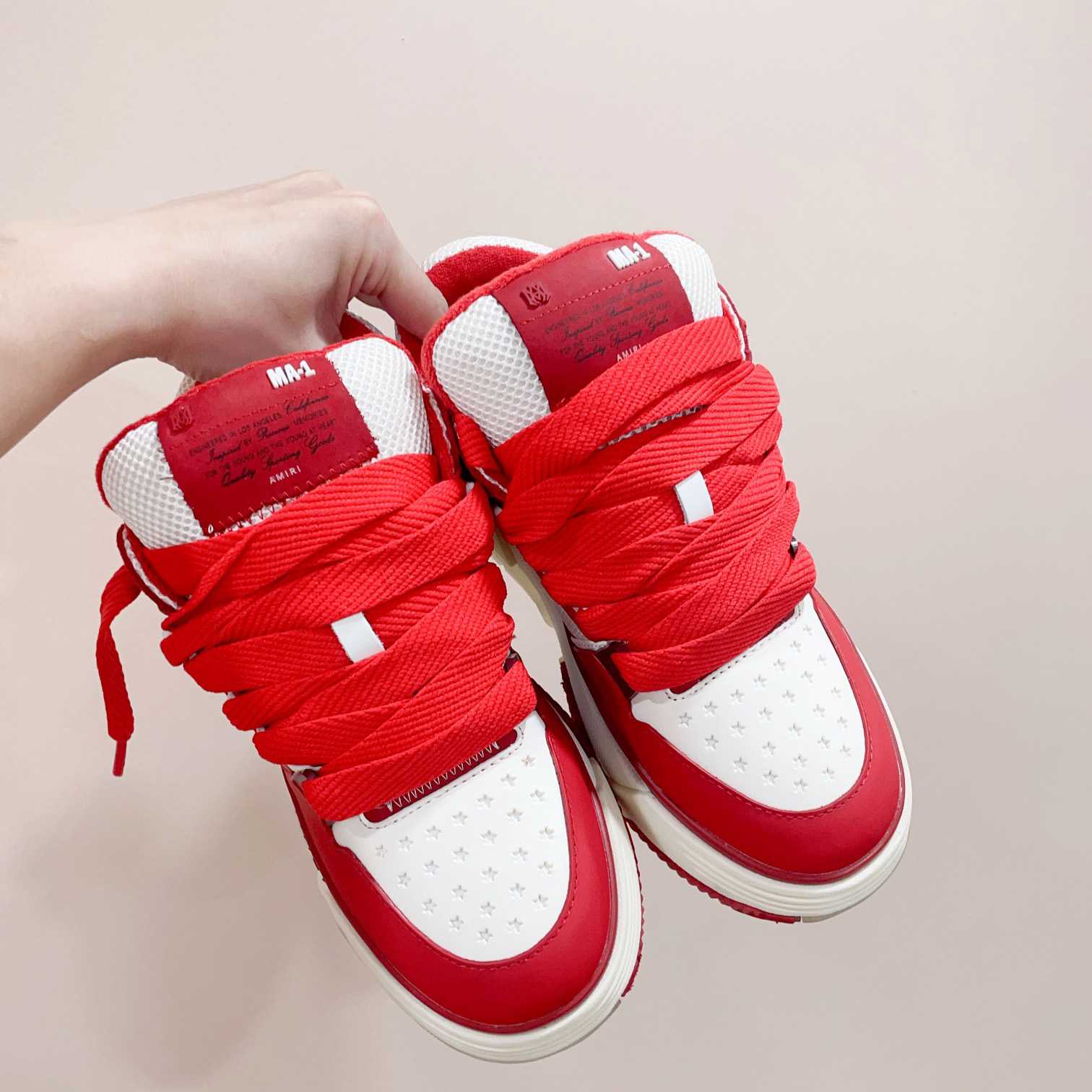 Amiri MA-1 Low Top Lace Up Sneakers - DopestKickz