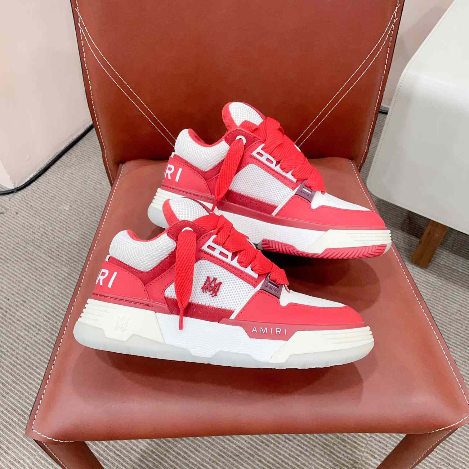 Amiri MA-1 Low Top Lace Up Sneakers - DopestKickz