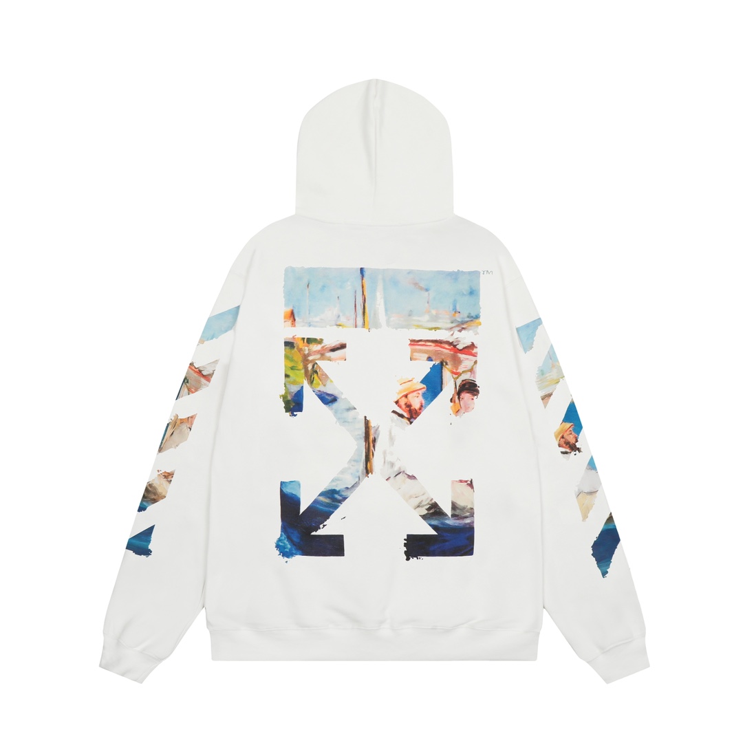 Off-White Cotton Hoodie - DopestKickz