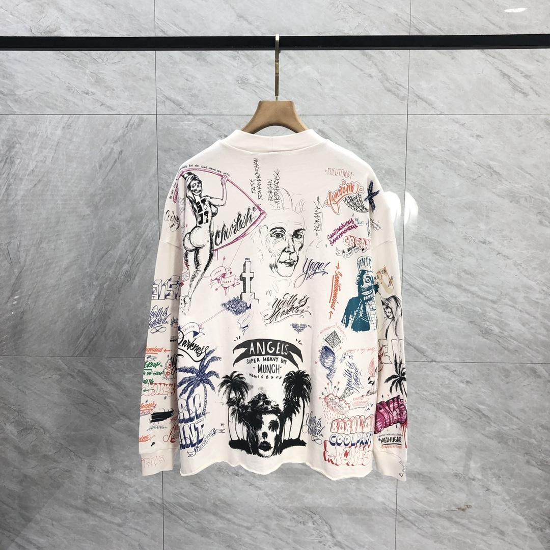 Saint Michael Long-sleeve Graphic-print T-shirt - DopestKickz