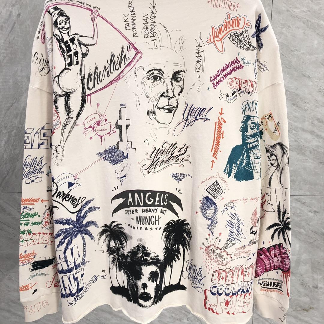 Saint Michael Long-sleeve Graphic-print T-shirt - DopestKickz