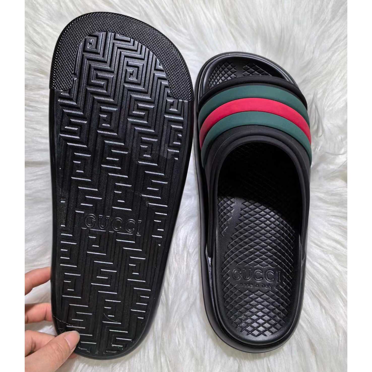 Gucci Web Slide Sandal - DopestKickz