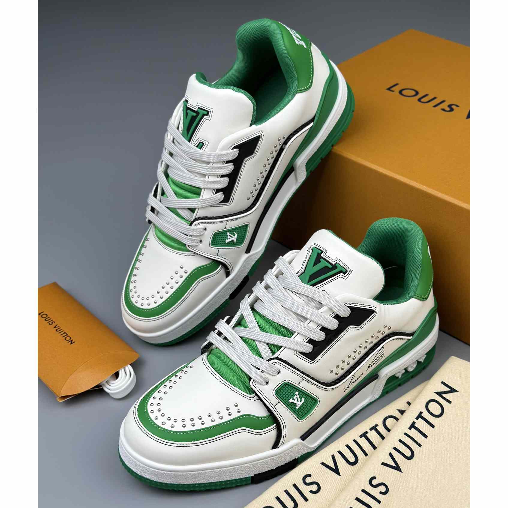 Louis Vuitton LV Trainer Sneaker   - DopestKickz