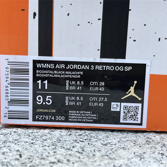 Nina Chanel Abney x Air Jordan 3 OG SP WMNS “Bicoastal” Basketball Shoes     FZ7974-300 - DopestKickz