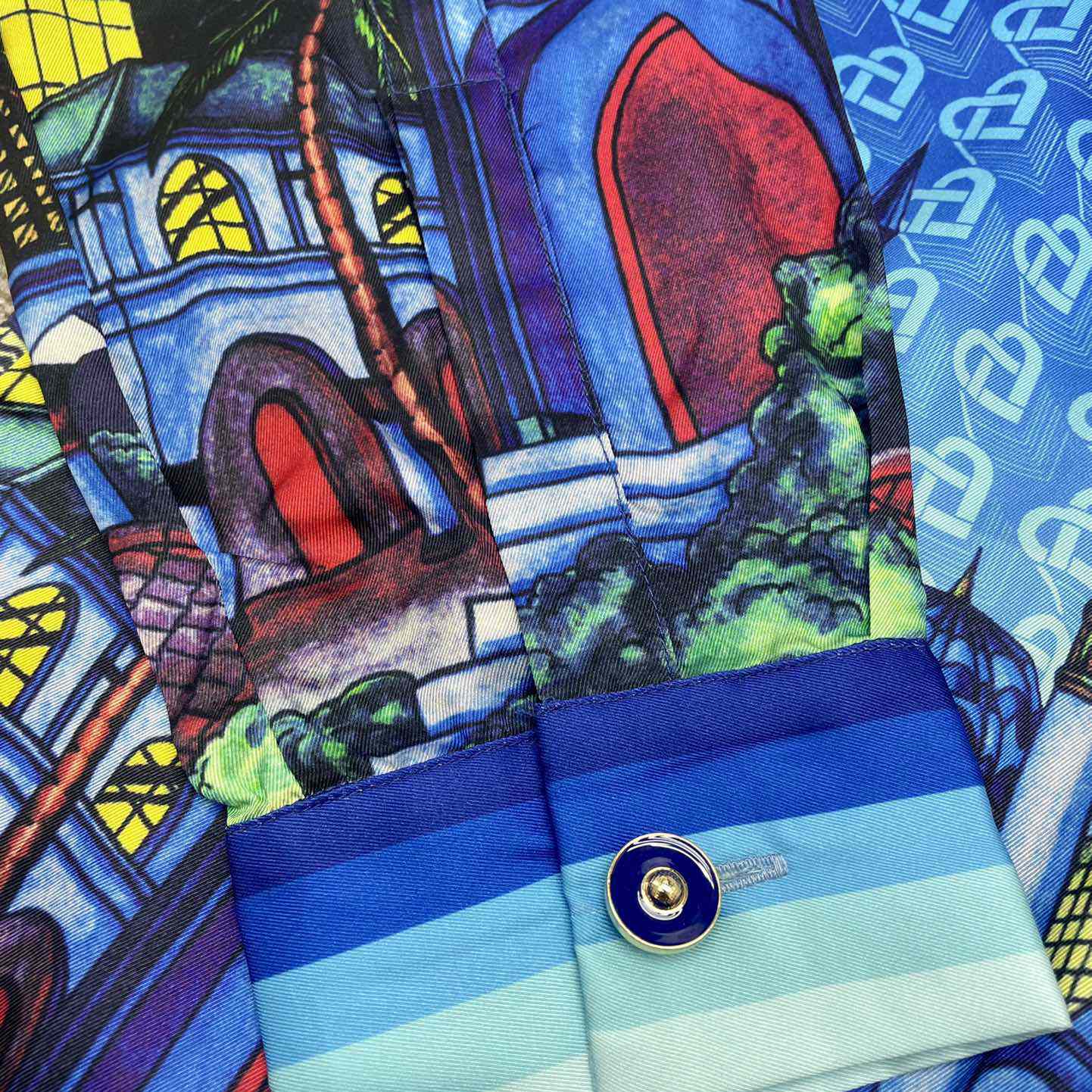 Casablanca The Night View Silk Shirt   CA3468 - DopestKickz