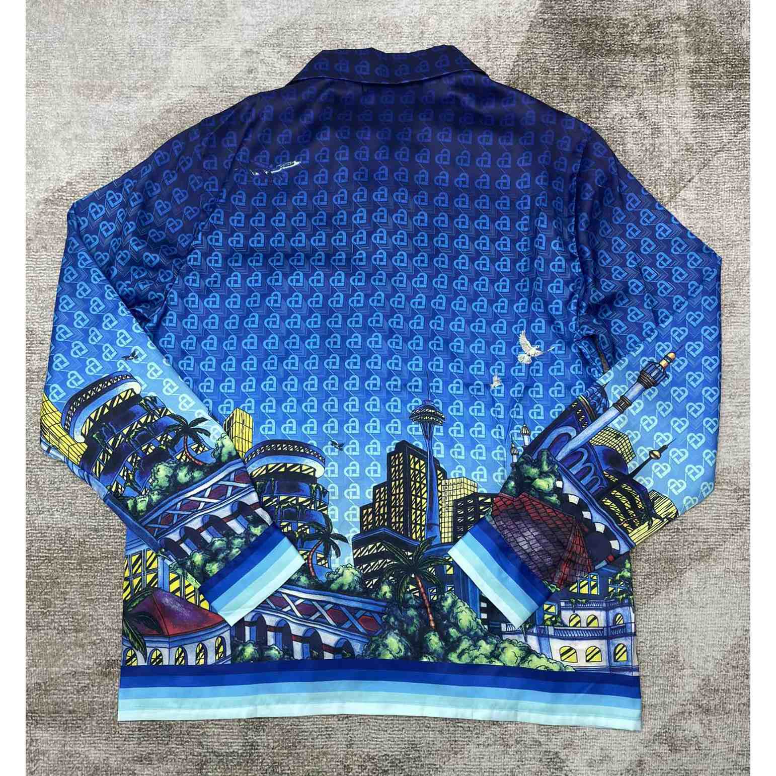Casablanca The Night View Silk Shirt   CA3468 - DopestKickz