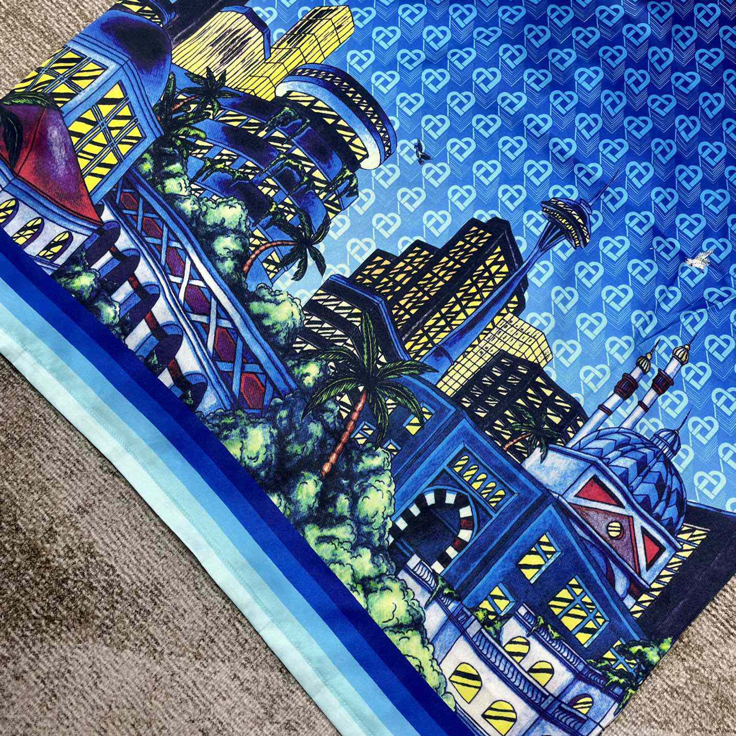 Casablanca The Night View Silk Shirt   CA3468 - DopestKickz