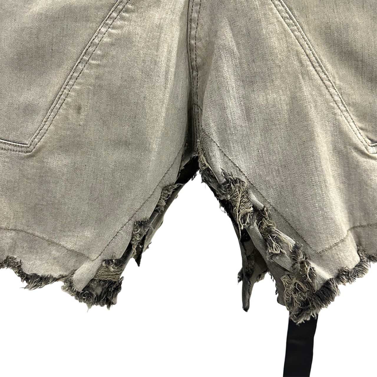 Rick Owens DRKSHDW Slivered Denim Skirt - DopestKickz