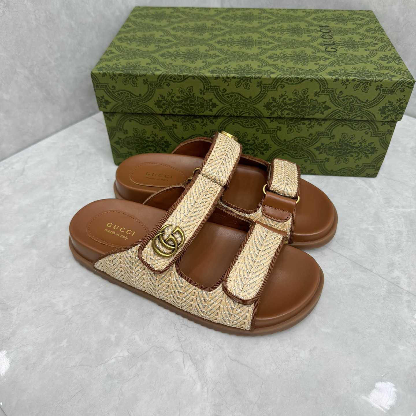 Gucci Sandal With Double G   - DopestKickz