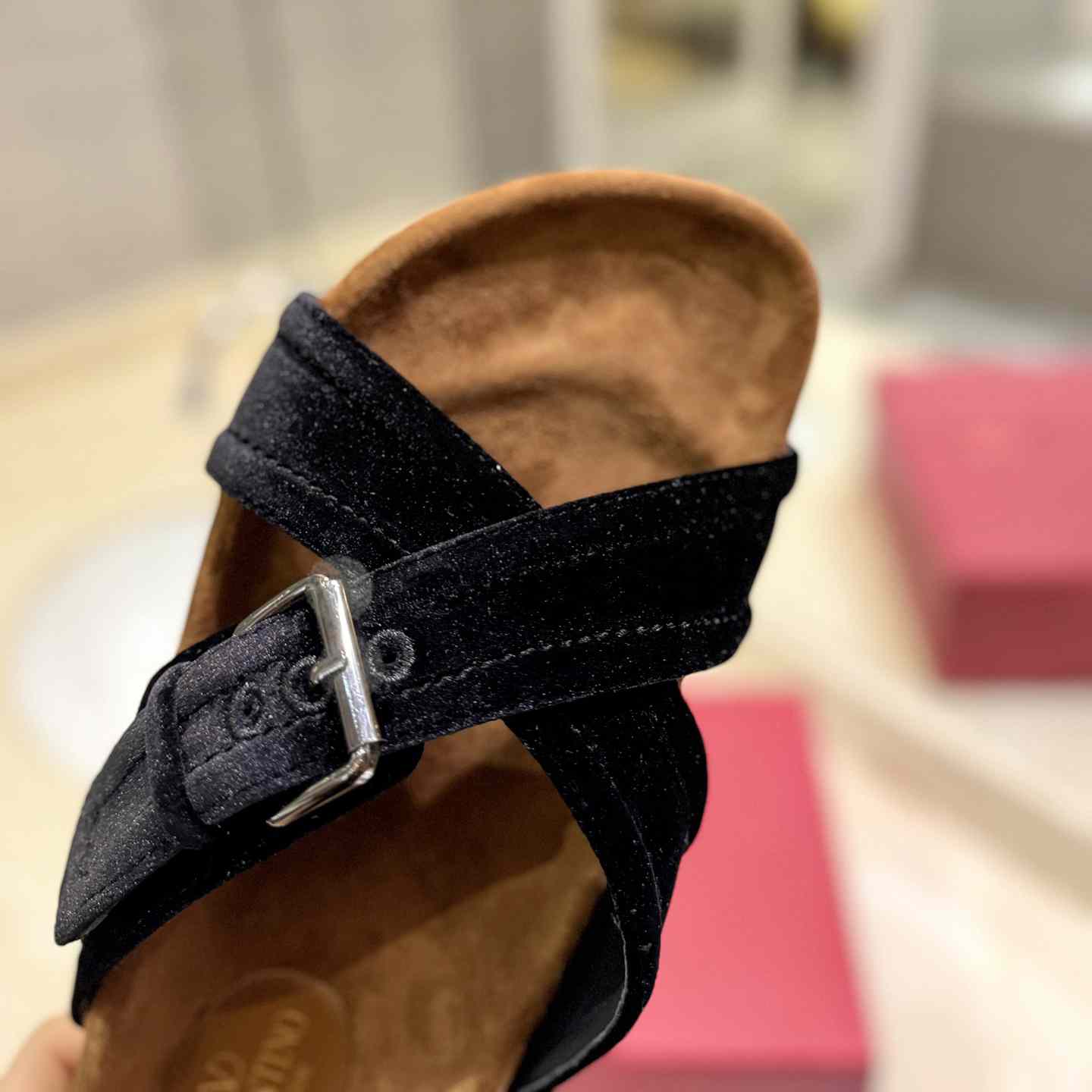 Valenti Fussfriend Velvet Slide Sandal  - DopestKickz