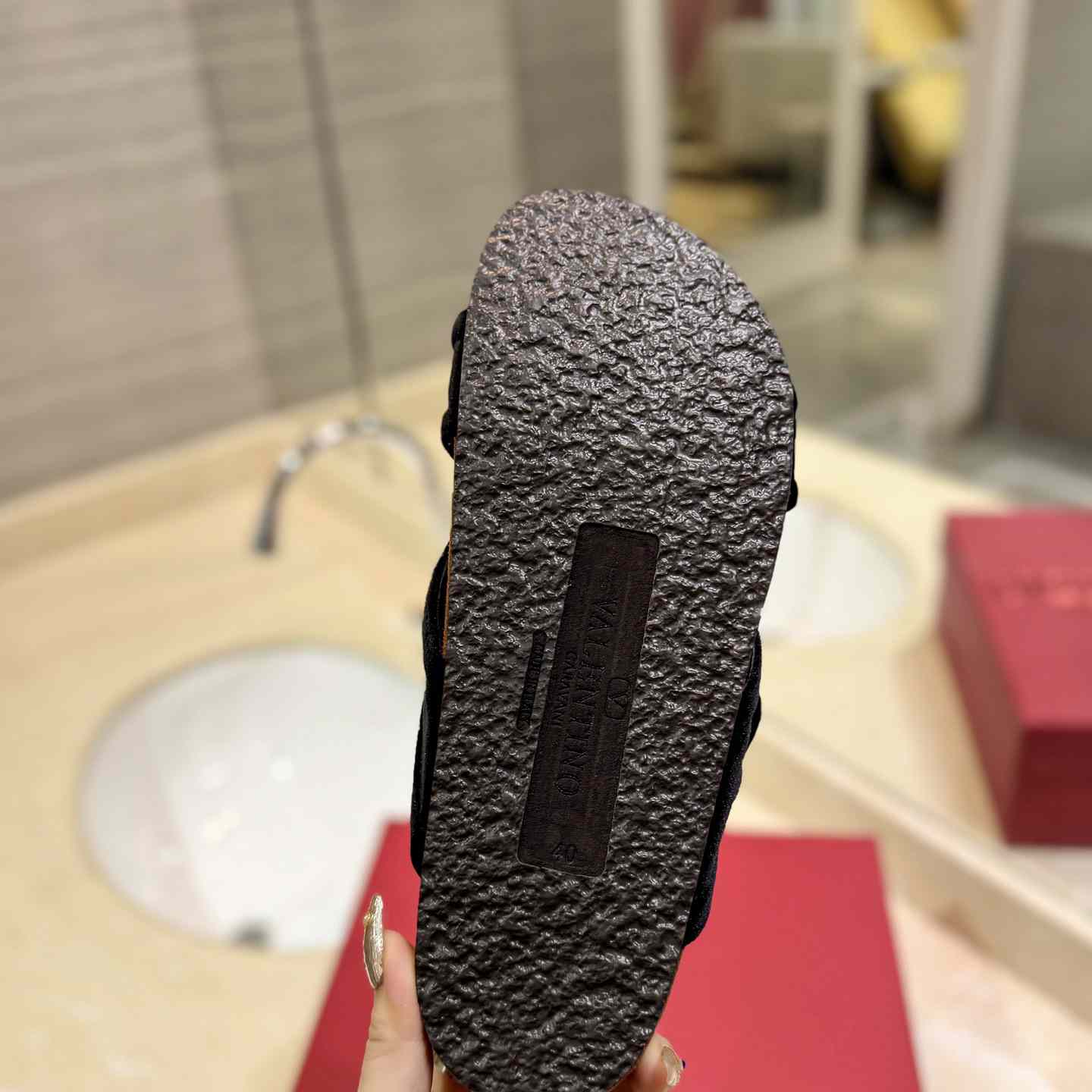 Valenti Fussfriend Velvet Slide Sandal  - DopestKickz