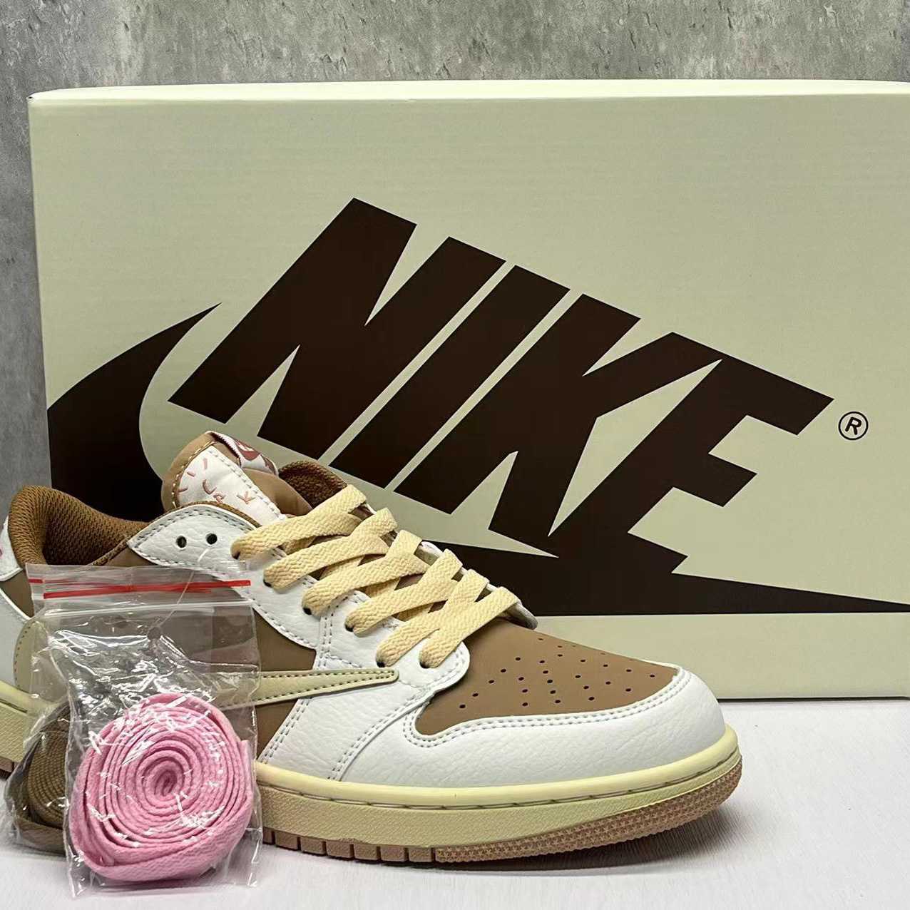 Travis Scott X Jordan 1 Low OG Sneaker   DM7866-106 - DopestKickz
