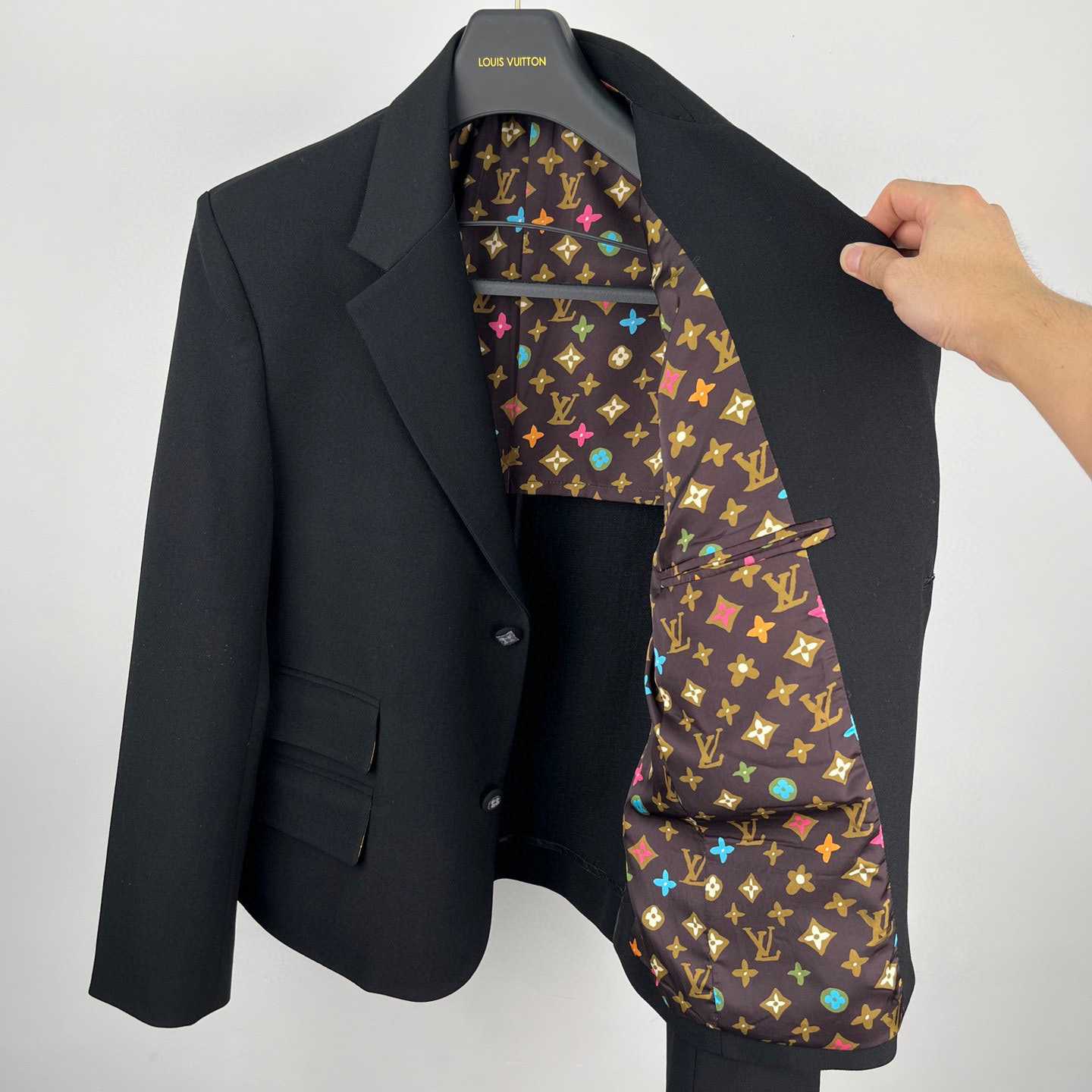 Louis Vuitton Embroidered Signature Wool Tailored Jacket   1AFRD1 - DopestKickz