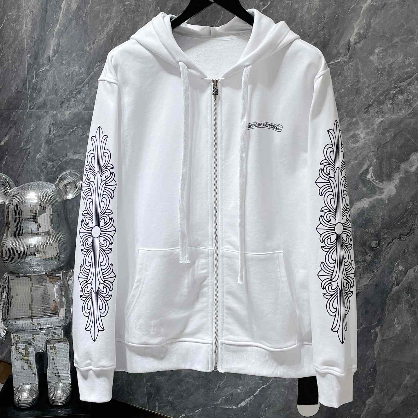Chrome Hearts Zip Up Hoodie  - DopestKickz