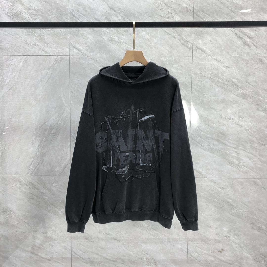 Saint Michael Tears Hoodie - DopestKickz