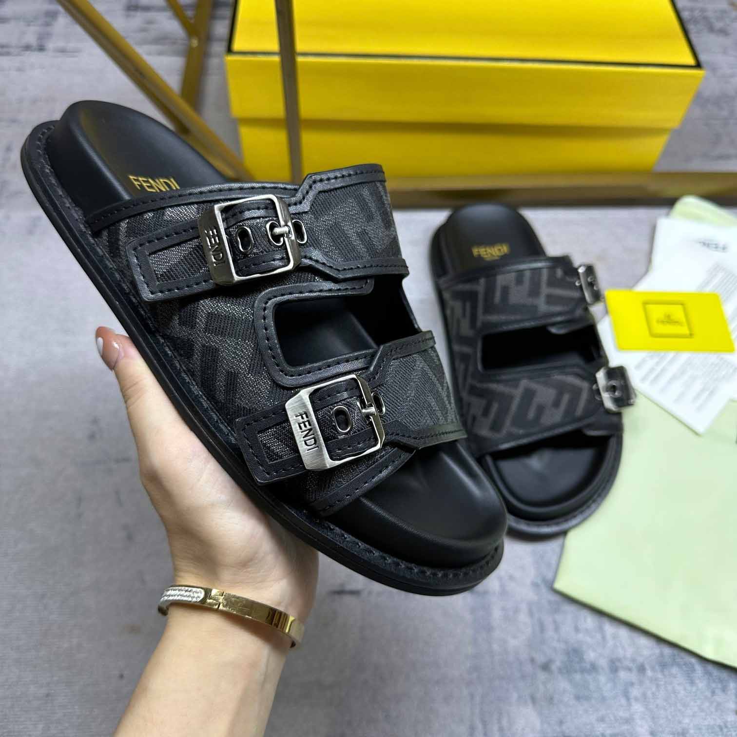 Fendi Feel Slides - DopestKickz