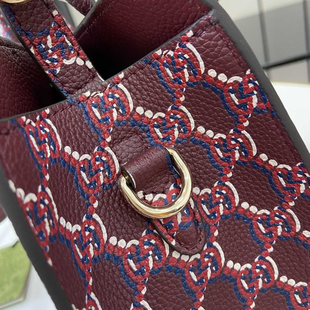 Gucci Small Tote Bag With GG Shadow  - DopestKickz