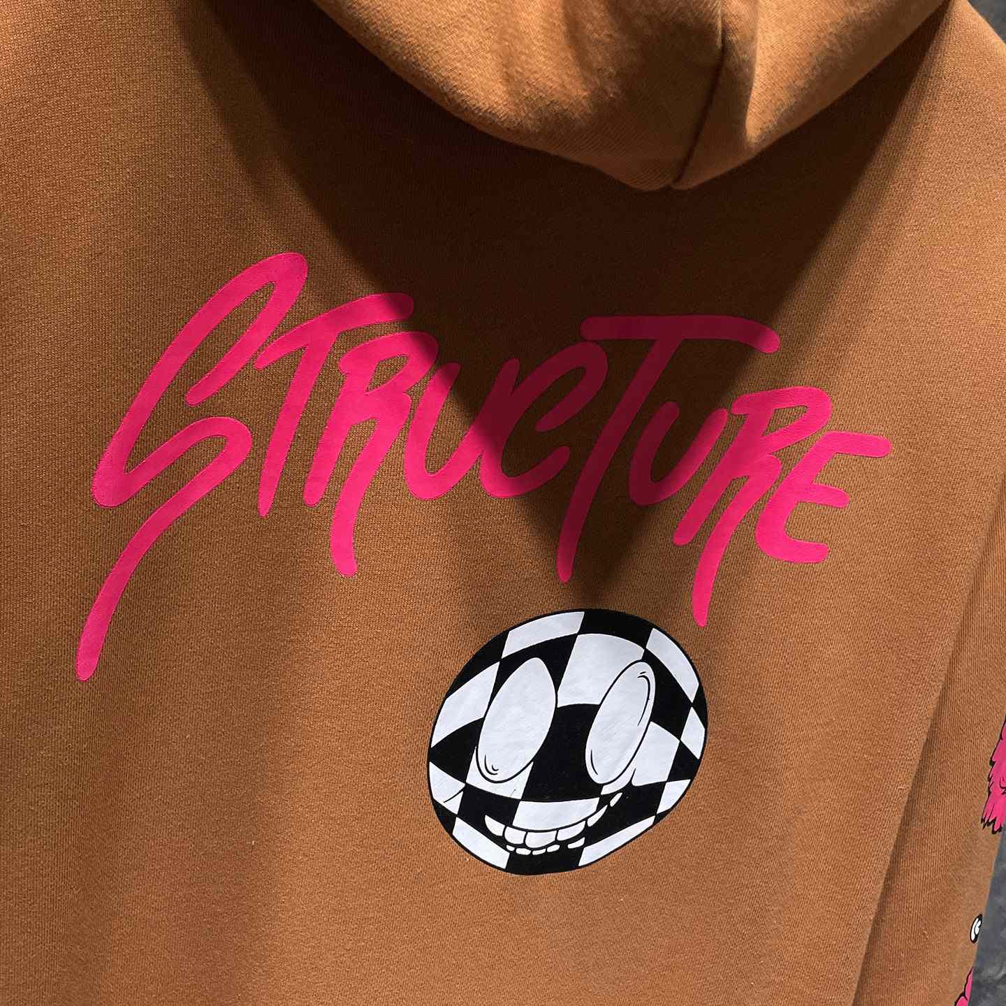 Chrome Hearts x Matty Boy Brown & Pink 'Structure' Hoodie - DopestKickz