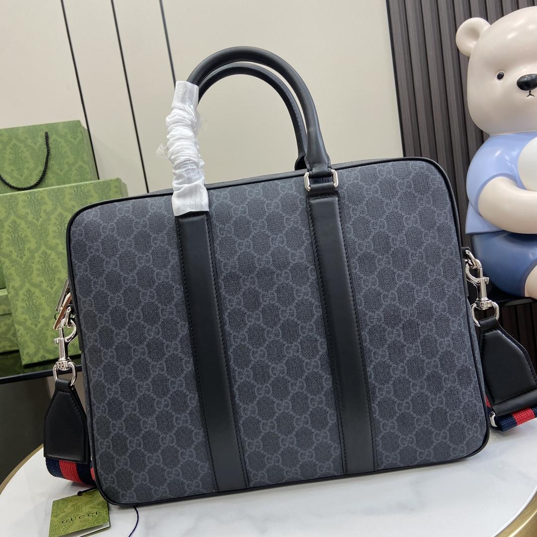 Gucci GG Briefcase With Shoulder Strap - DopestKickz