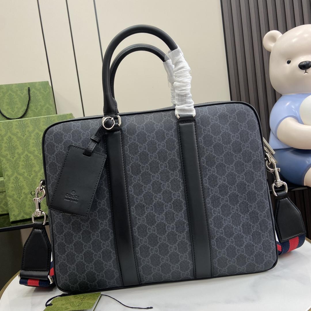 Gucci GG Briefcase With Shoulder Strap - DopestKickz