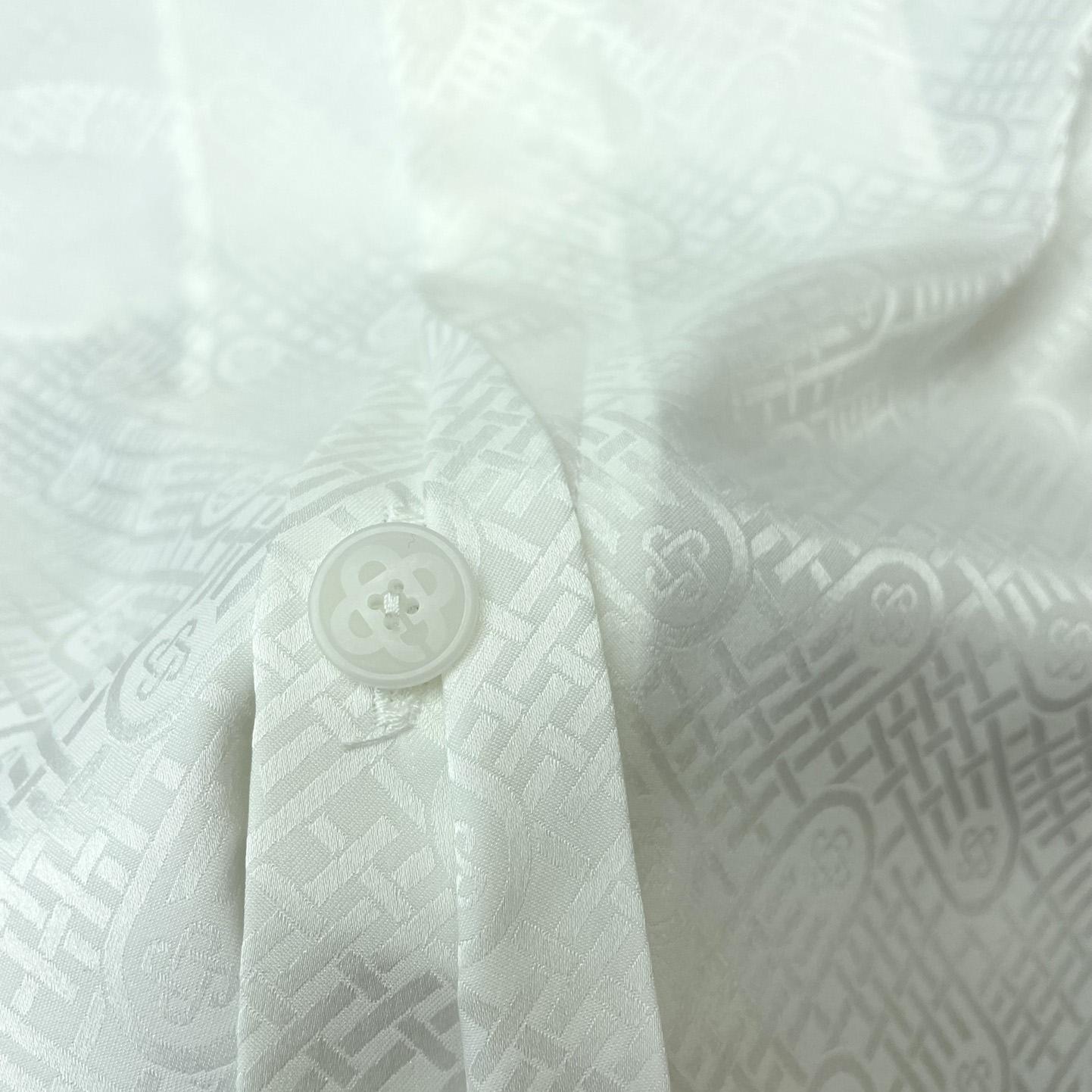 Casablanca Tennis Club Icon Silk Shirt   CA3480 - DopestKickz