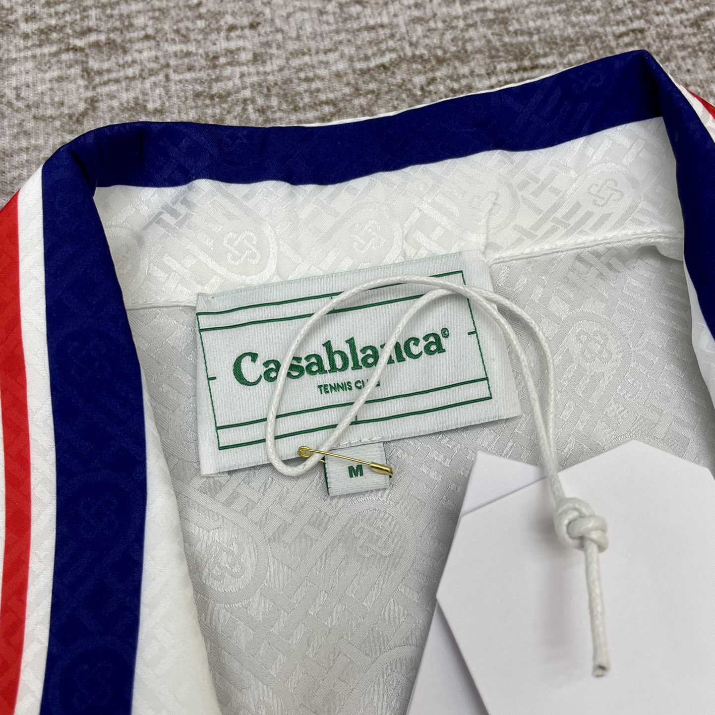 Casablanca Tennis Club Icon Silk Shirt   CA3480 - DopestKickz