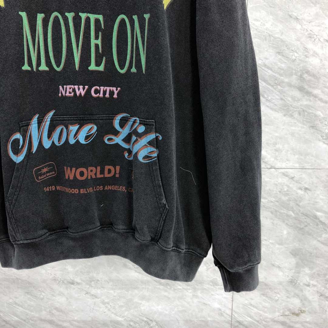 Saint Michael Colorful Letter Print Hoodies - DopestKickz