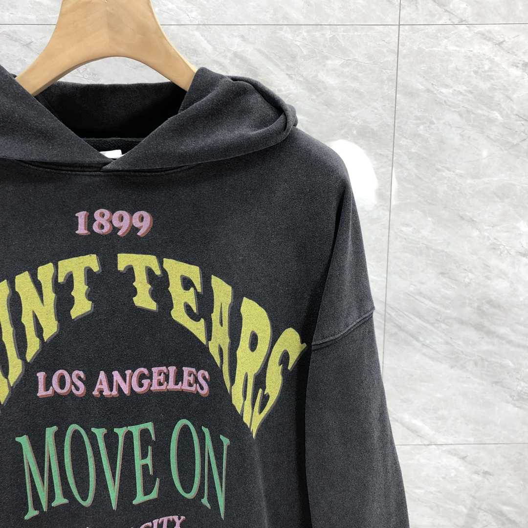 Saint Michael Colorful Letter Print Hoodies - DopestKickz