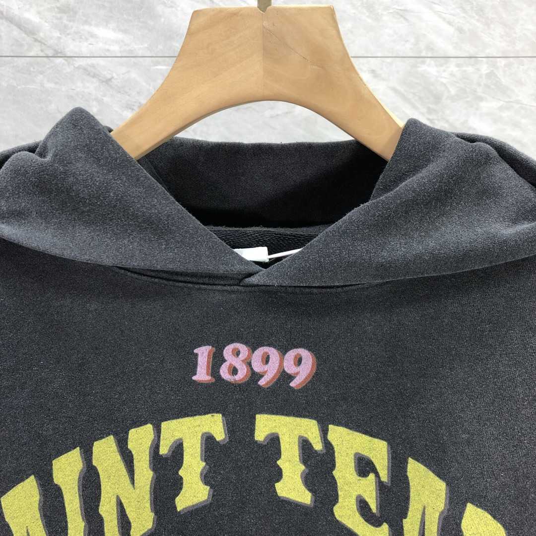 Saint Michael Colorful Letter Print Hoodies - DopestKickz