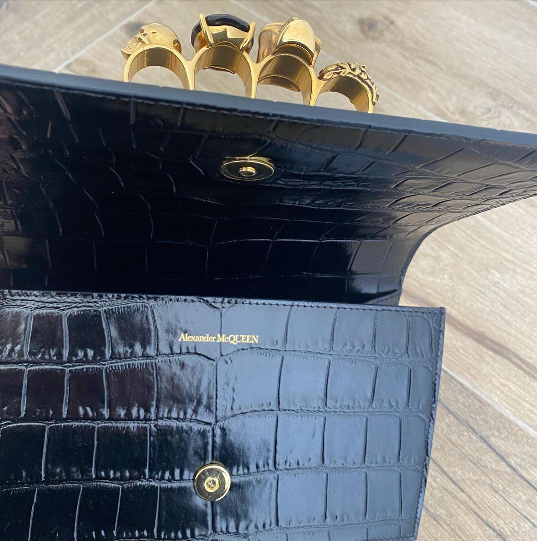 Alexander McQueen The Biker Mini Jewelled Satchel 'Black' (18*12*6cm) - DopestKickz