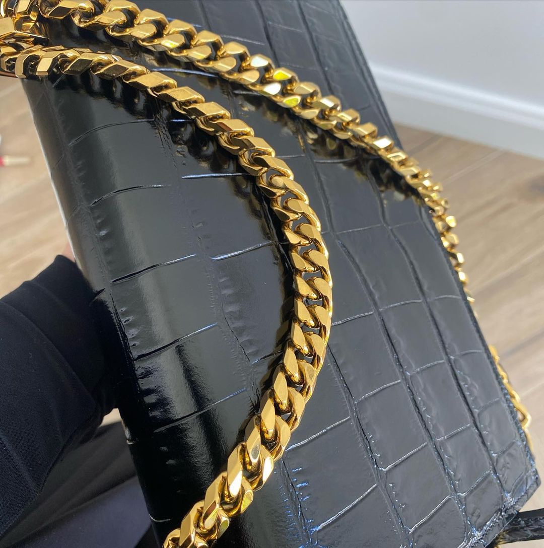 Alexander McQueen The Biker Mini Jewelled Satchel 'Black' (18*12*6cm) - DopestKickz