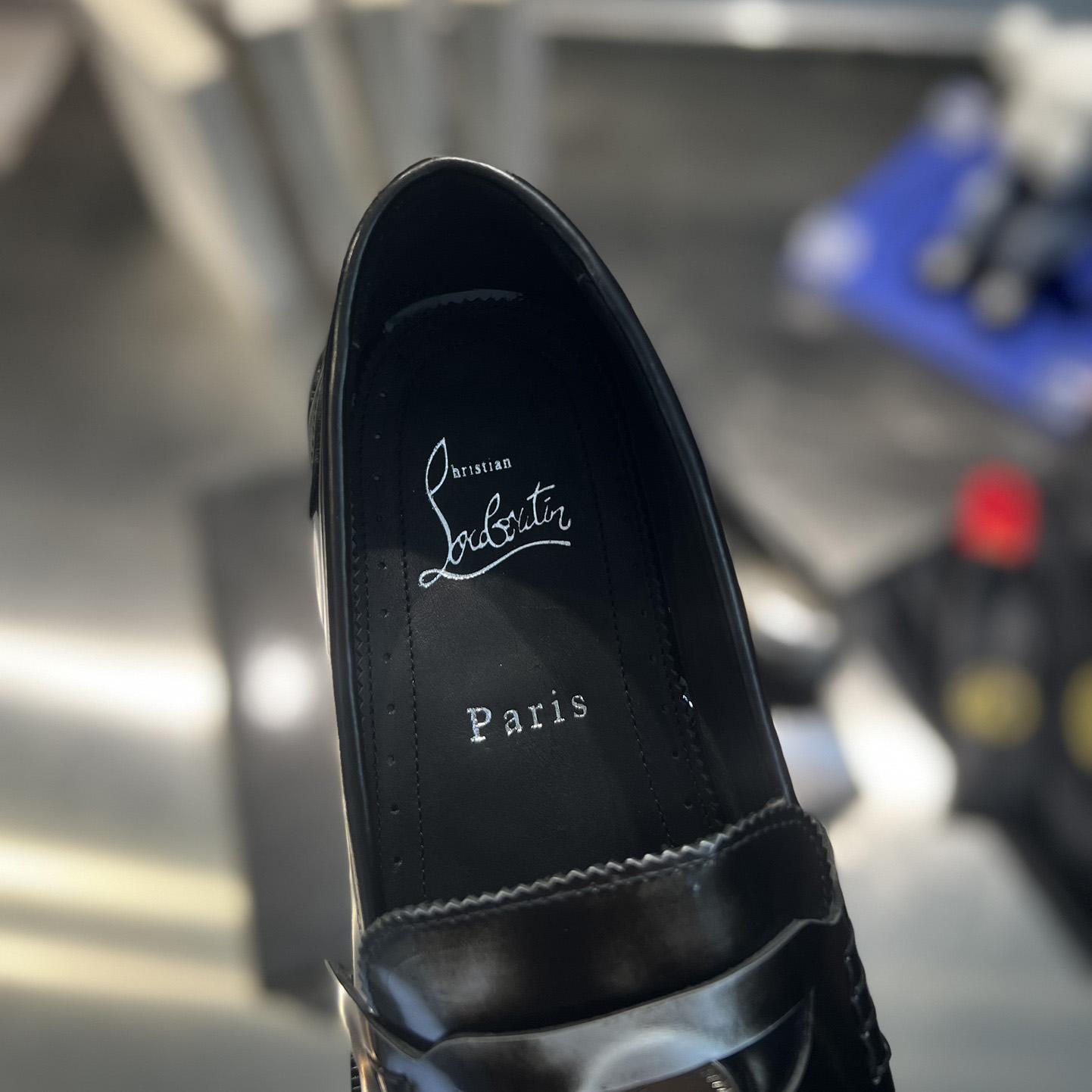 Christian Louboutin Loafers - Patent calf leather - Black  - DopestKickz