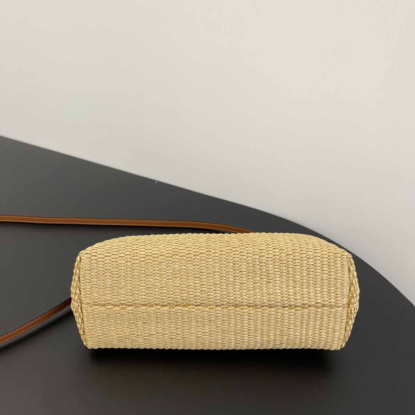 Fendi First Small Natural Straw Bag - DopestKickz