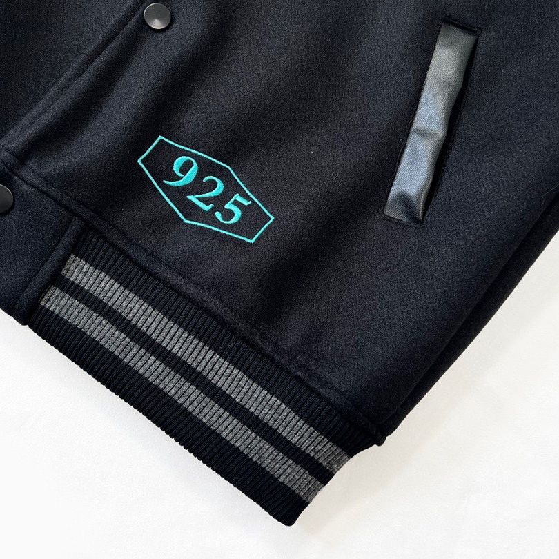 Tiffany And Co Nike Black Varsity Bomber Jacket - DopestKickz