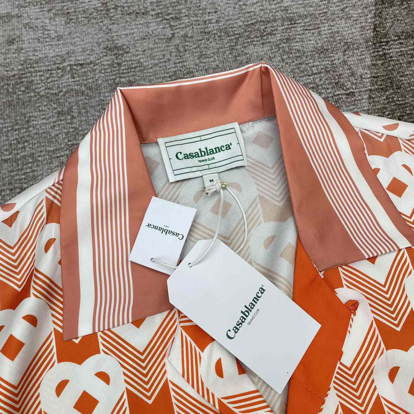 Casablanca Cuban Collar Short-Sleeve Shirt 'Heart Monogram Gradient'   CA3484 - DopestKickz