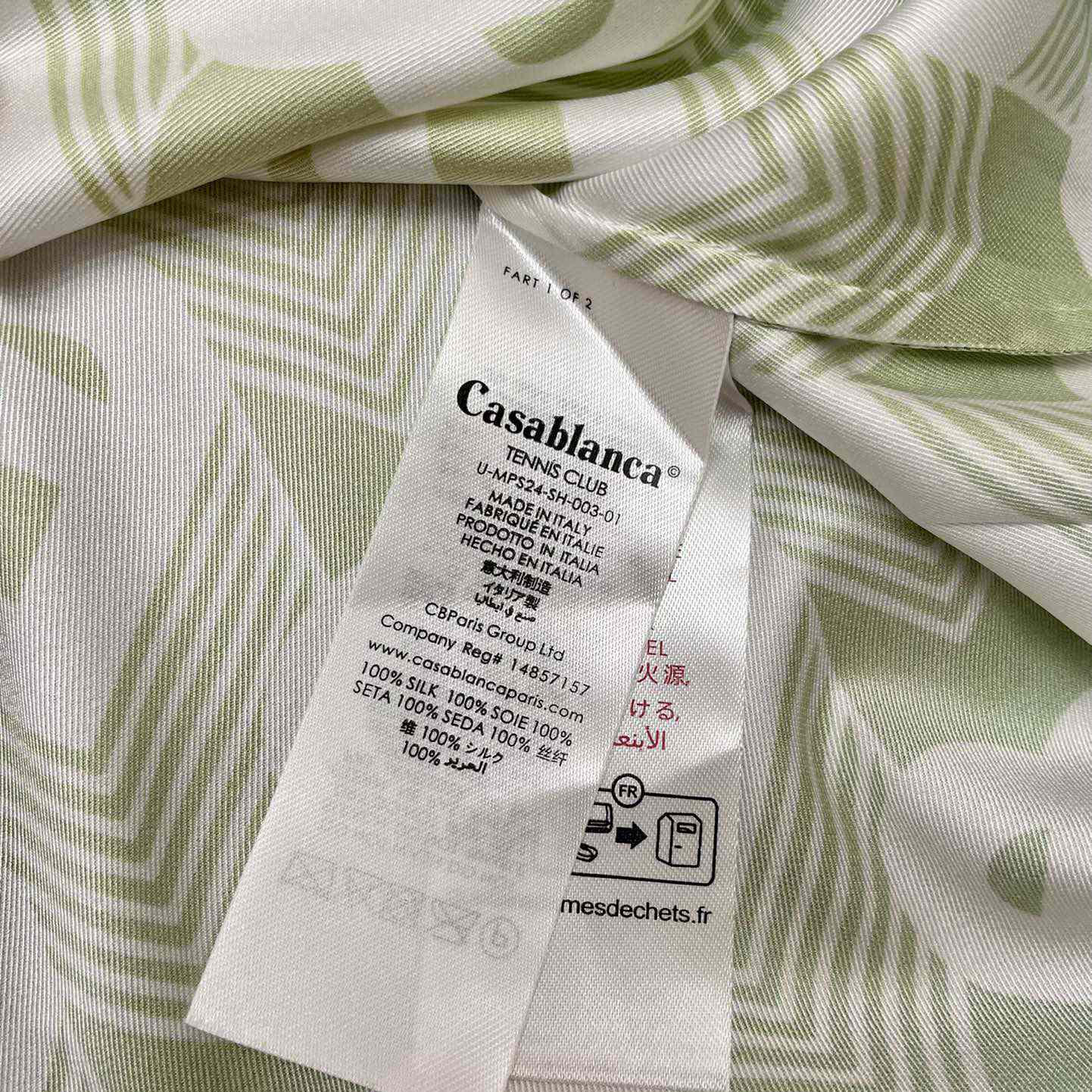 Casablanca Cuban Collar Short-Sleeve Shirt 'Heart Monogram Gradient'   CA3484 - DopestKickz