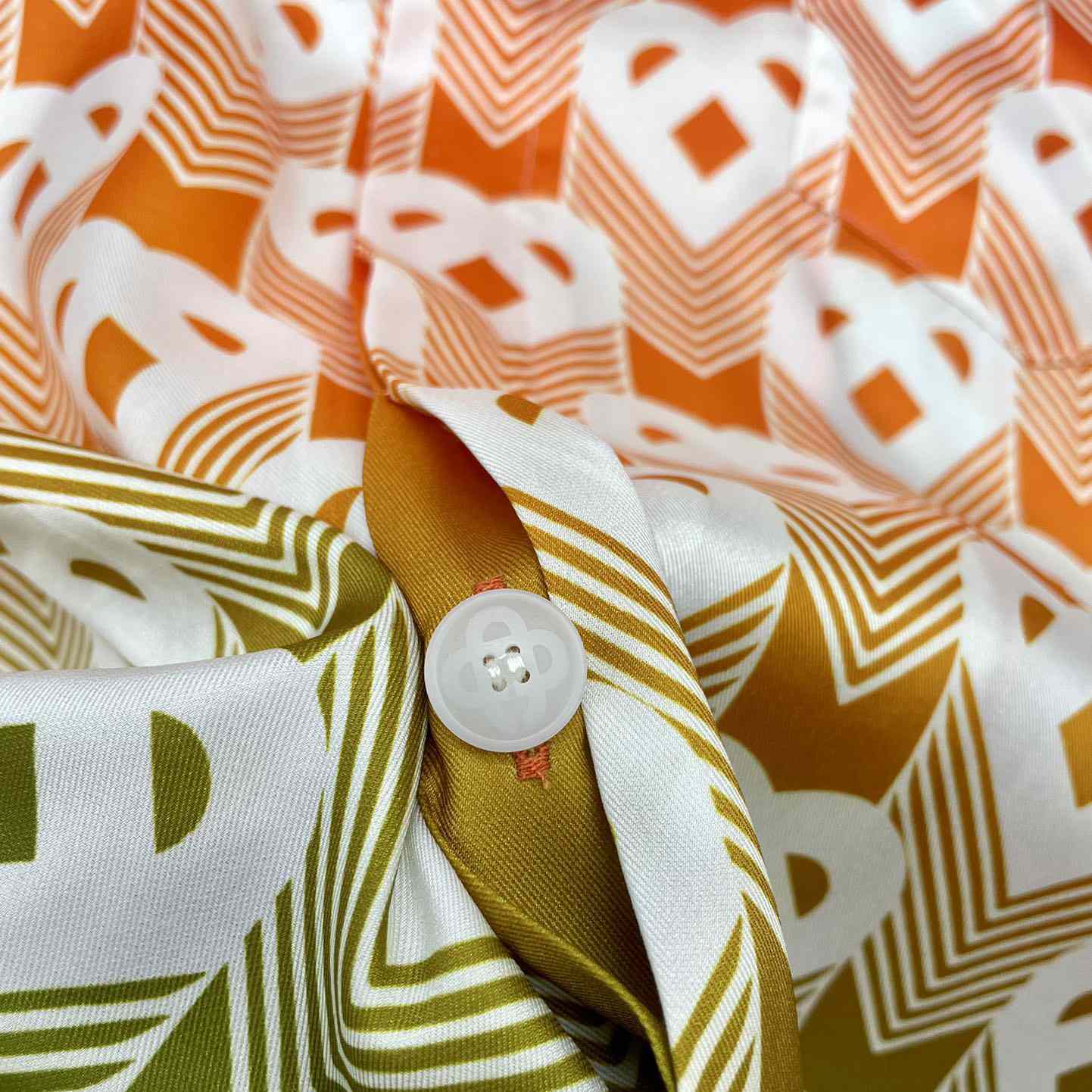 Casablanca Cuban Collar Short-Sleeve Shirt 'Heart Monogram Gradient'   CA3484 - DopestKickz