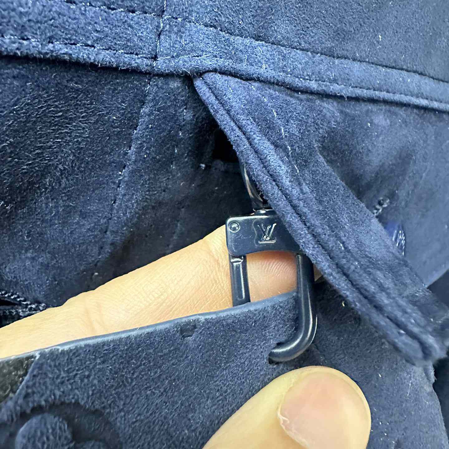 Louis Vuitton Suede Denim Jacket   1A8I3B - DopestKickz