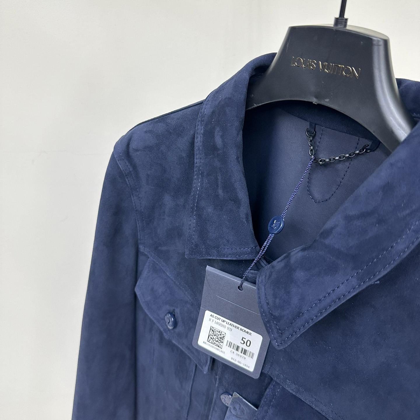 Louis Vuitton Suede Denim Jacket   1A8I3B - DopestKickz