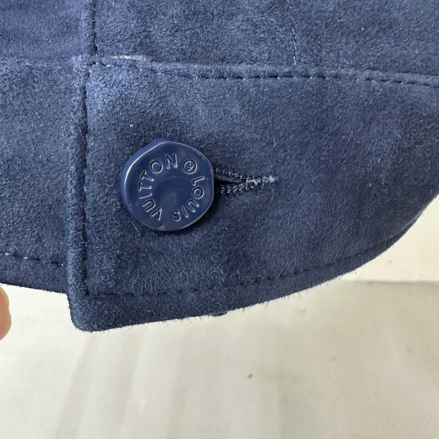 Louis Vuitton Suede Denim Jacket   1A8I3B - DopestKickz