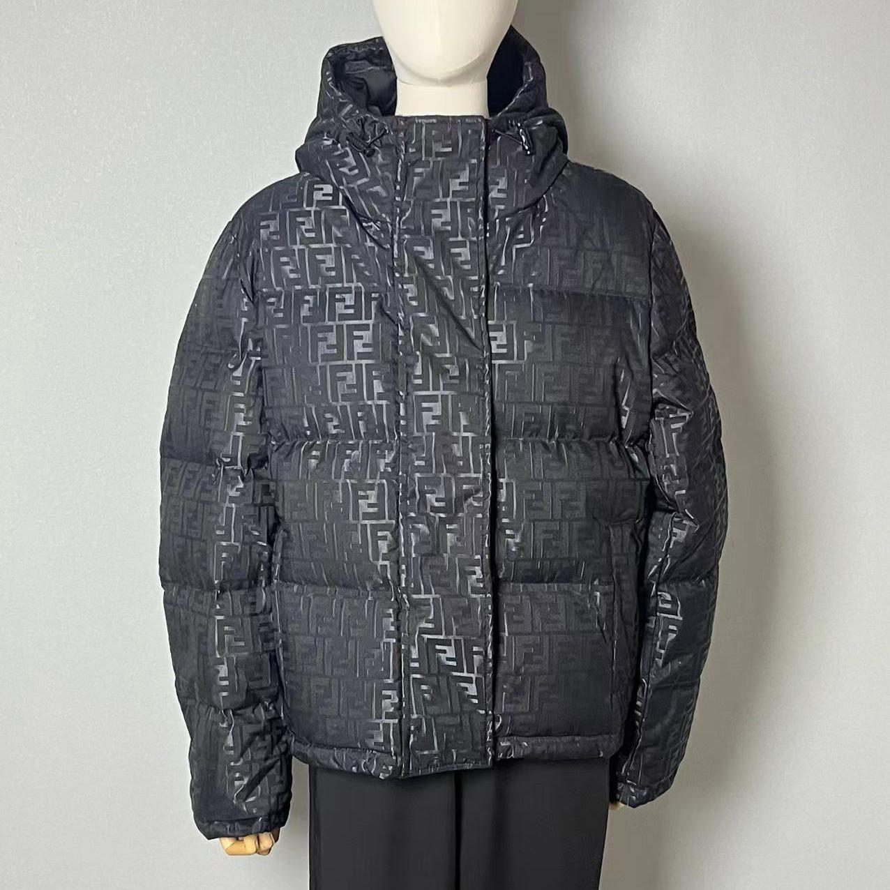 Fendi Black FF Nylon Down Jacket - DopestKickz