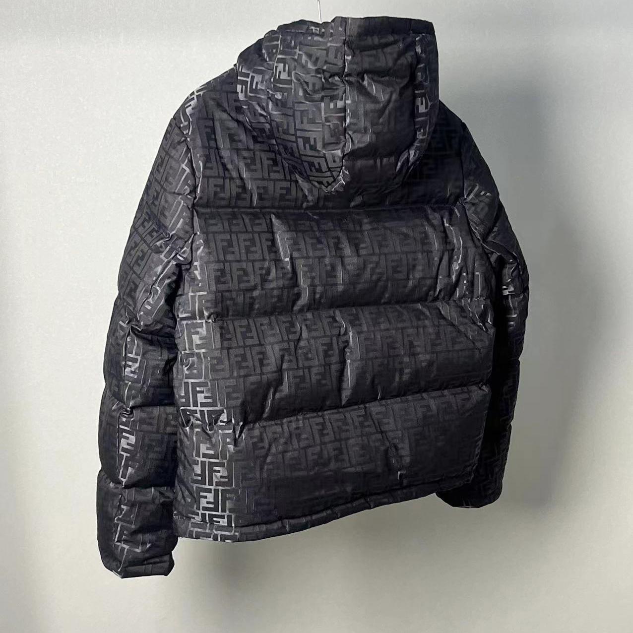 Fendi Black FF Nylon Down Jacket - DopestKickz