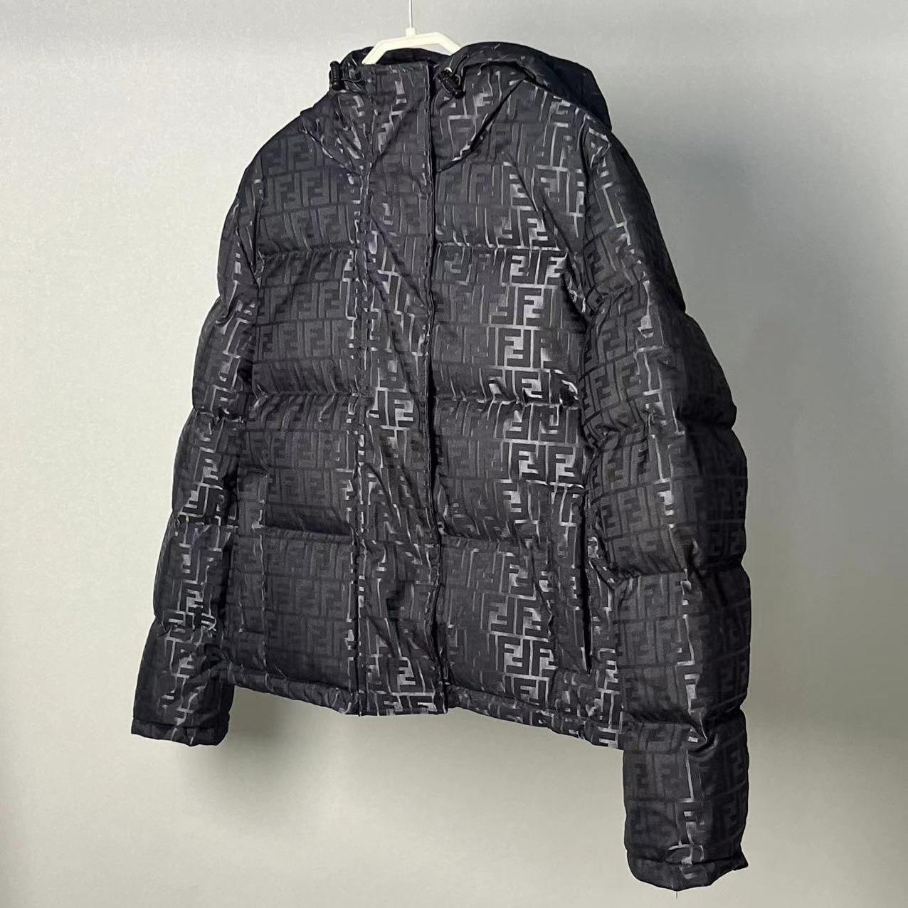 Fendi Black FF Nylon Down Jacket - DopestKickz