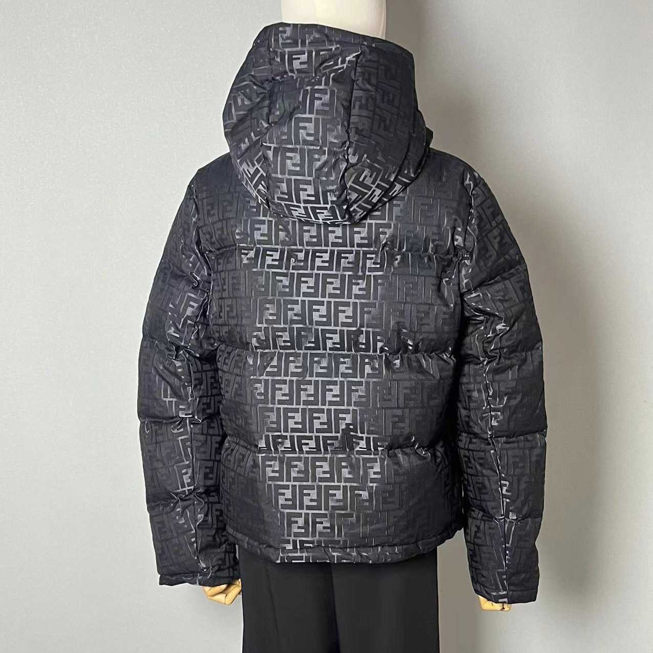 Fendi Black FF Nylon Down Jacket - DopestKickz