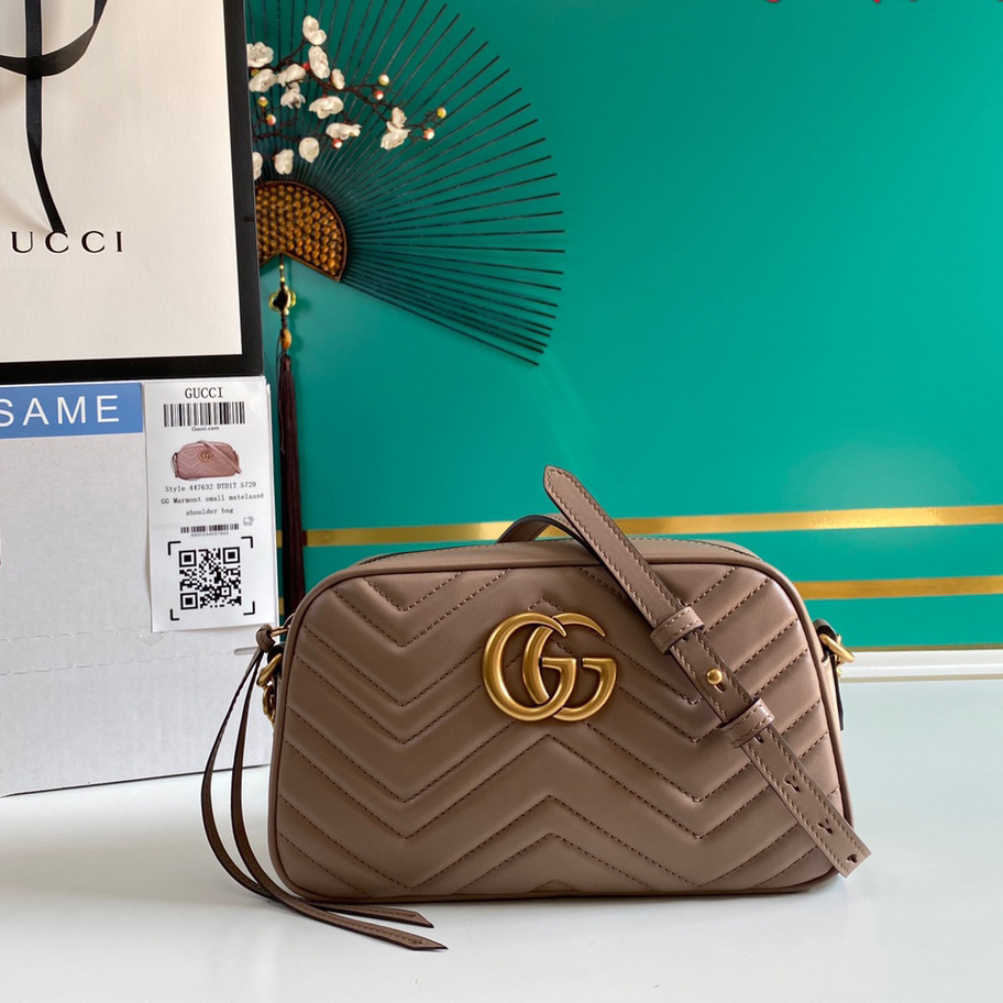 Gucci GG Marmont Small Shoulder Bag(24*12*7cm) - DopestKickz