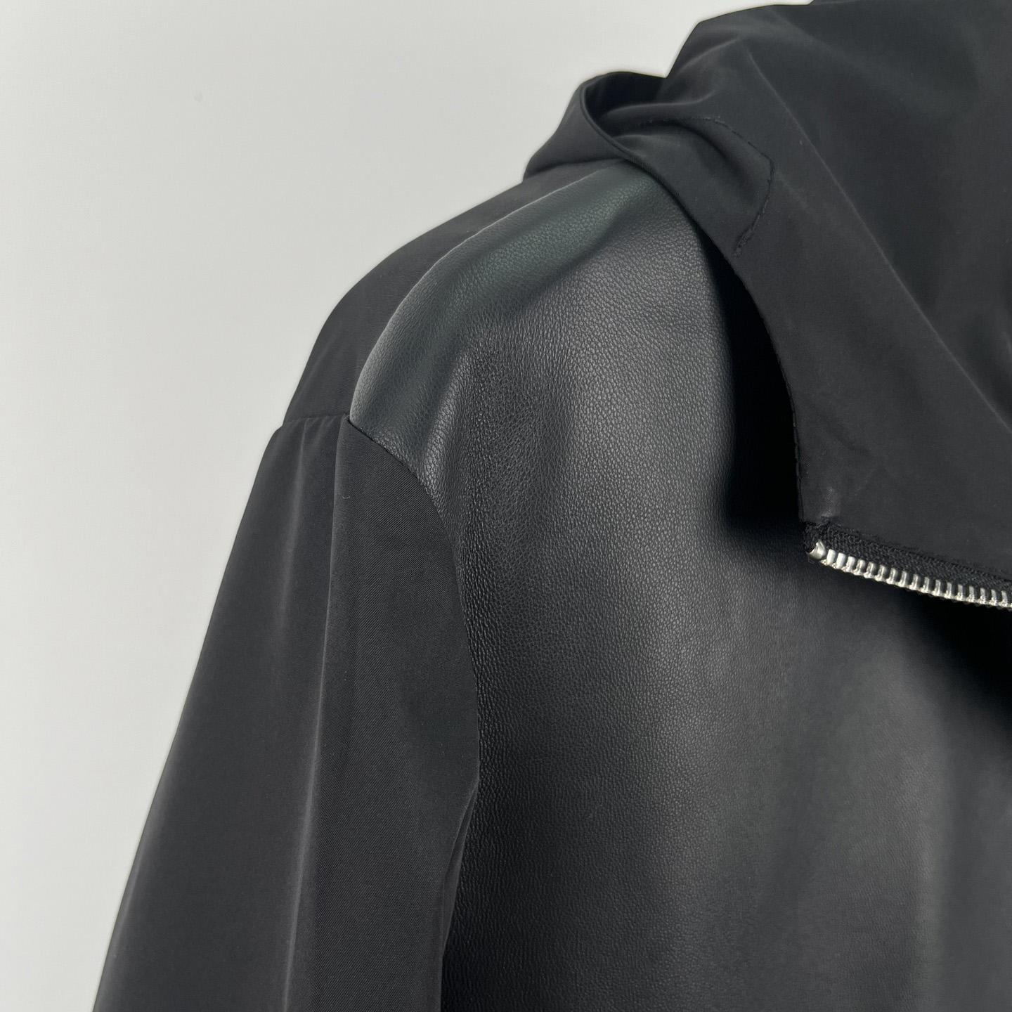 Prada Silk And Leather Blouson Jacket - DopestKickz