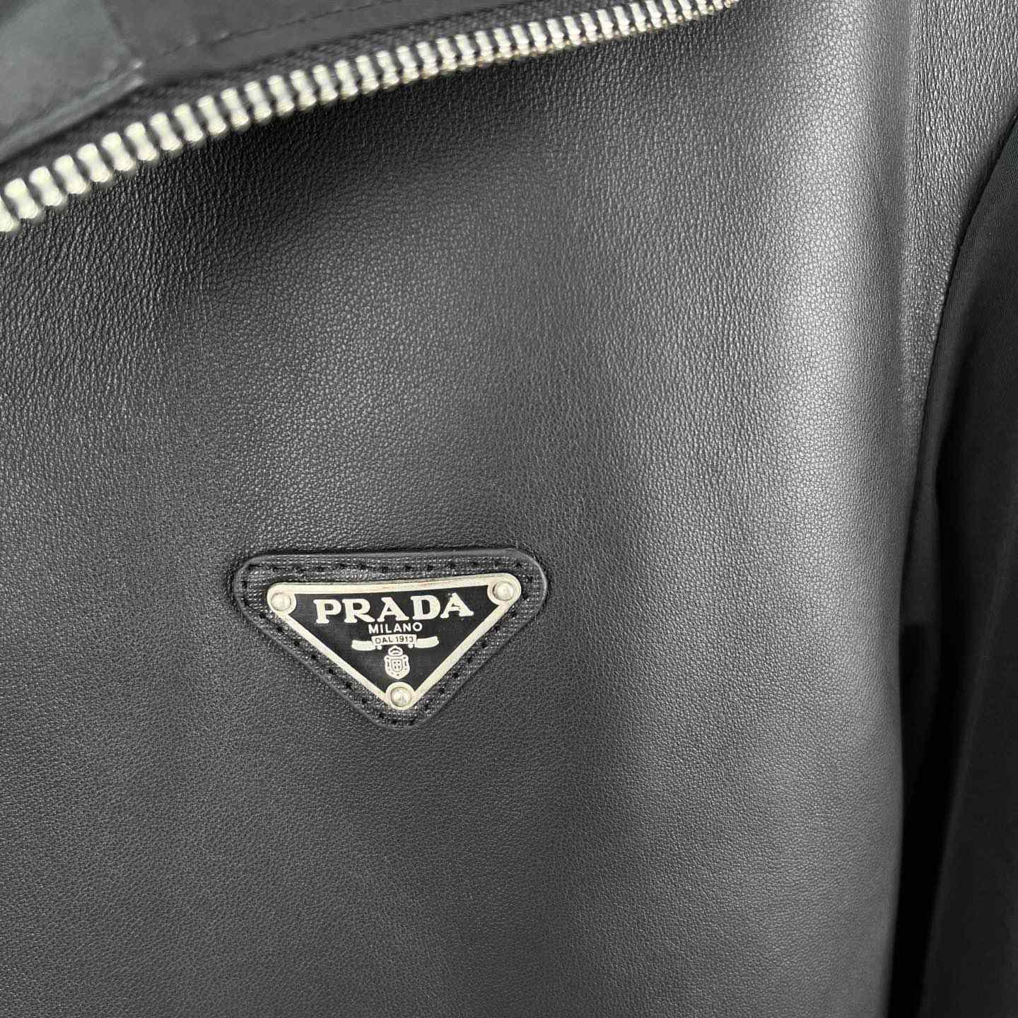 Prada Silk And Leather Blouson Jacket - DopestKickz